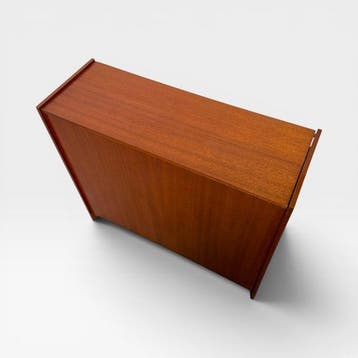 Kabinet - Hout, teakhoutfineer - opbergdoos