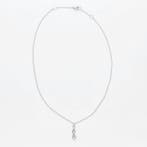 Ketting met hanger - 18 karaat Witgoud Diamant (Natuurlijk)