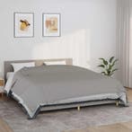 vidaXL Verzwaringsdeken 220x260 cm 11 kg stof grijs, Verzenden, Nieuw