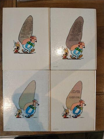Astérix - 4x C - 4 Album - Eerste druk - 1974/1981, Livres