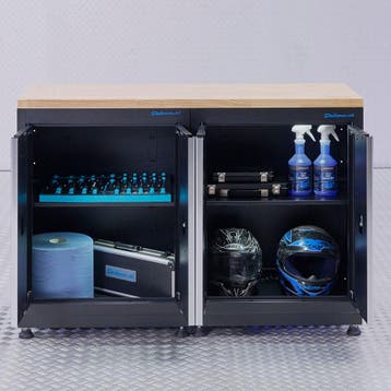 Datona Basic werkbank met eikenhouten werkblad - 136 cm -, Ophalen of Verzenden