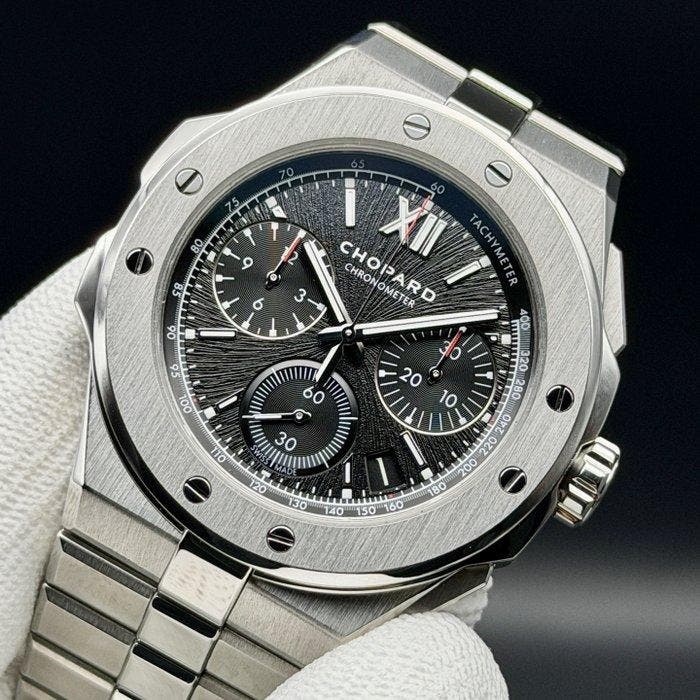 Chopard - Alpine Eagle Chronograph - 298609-3002 - Homme -, Handtassen en Accessoires, Horloges | Heren