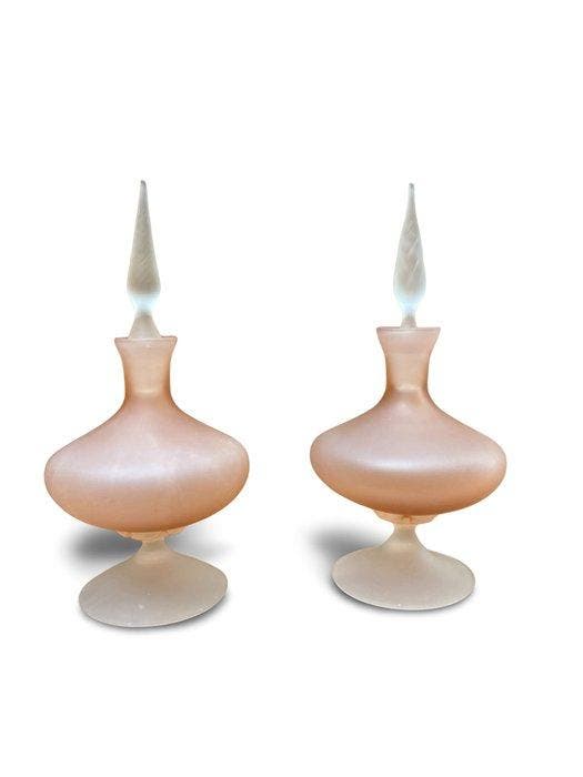 Flacon de parfum - Verre Soufflé - Paire de flacons à parfum, Antiquités & Art, Art | Objets design