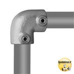 Kniestuk 90° type 6 - 21,3mm Steigerbuiskoppeling zilver, Doe-het-zelf en Bouw, Ophalen of Verzenden, Nieuw