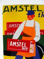 Brauerei Amstel - Brouwerij Amstel emaillebord oud