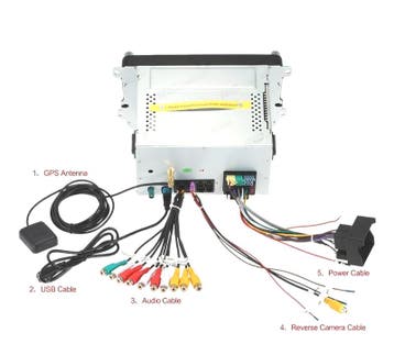 AUTORADIO 2DIN 8 POUR VOLKSWAGEN VW USB GPS TACTIL HD, Verzenden, Nieuw