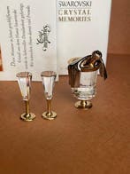 Swarovski - Beeldje - Sparkling Wine Cooler, 2 Flutes -, Antiek en Kunst