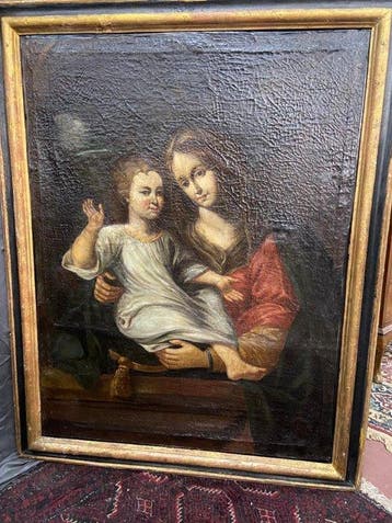École italienne (XVII) - Madonna con Bambino - XL format