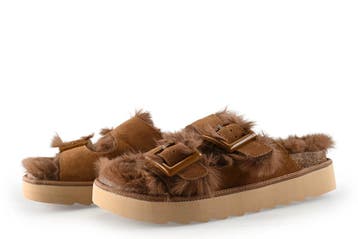 Colors of California Slippers in maat 41 Cognac, Slippers, Overige kleuren, Verzenden, Zo goed als nieuw