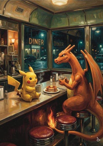ANDSAL - Lot of 2 A Cup of Coffee Pikachu & Charizard &, Nieuw