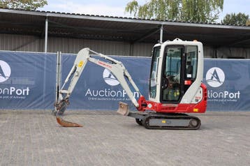 Veiling: Minigraver Takeuchi TB216 Diesel 11.5kW 2021, Zakelijke goederen, Ophalen