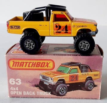Matchbox 1:64 - Modelauto - Superfast 63 Open back truck, Hobby en Vrije tijd, Nieuw