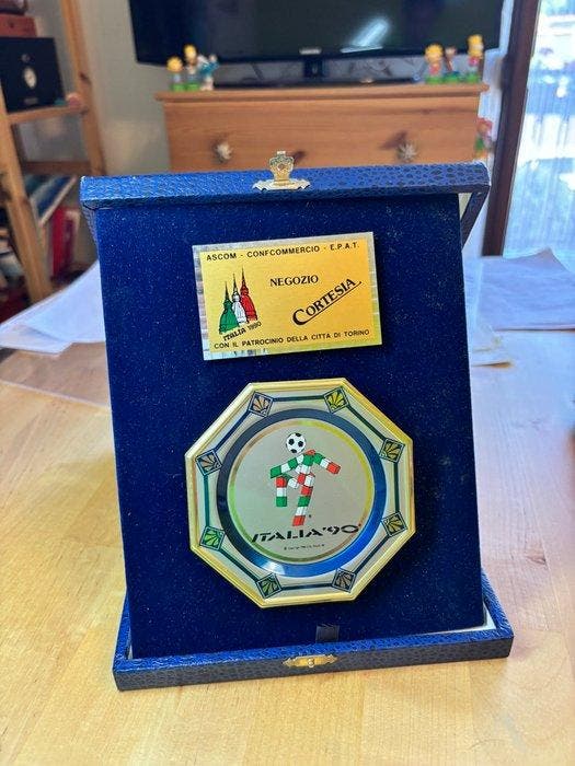 Italia 90 - 1990 - Aandenken aan een evenement, Gedenkplaat, Collections, Collections Autre