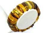 Ambachtelijke Baltische amber segmentarmband van 27 g -