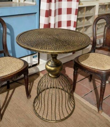 Jexin - Hand Painted Brass Color - Salontafel - Smeedijzer,
