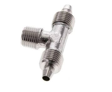 6x4 & R1/8'' RVS 1.4404 T-Opsteekkoppeling Buitendraad, Verzenden, Nieuw