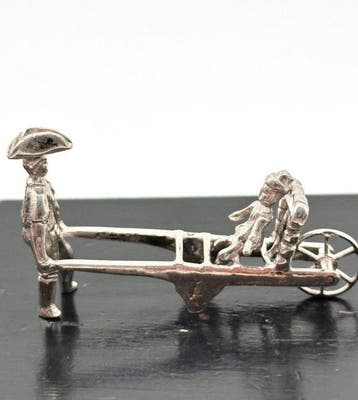 Decoratief ornament - Nederland - Miniatuur man met kindje