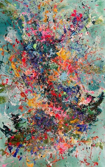 Ivanka Matiss - French garden N:107 XXL, Antiek en Kunst