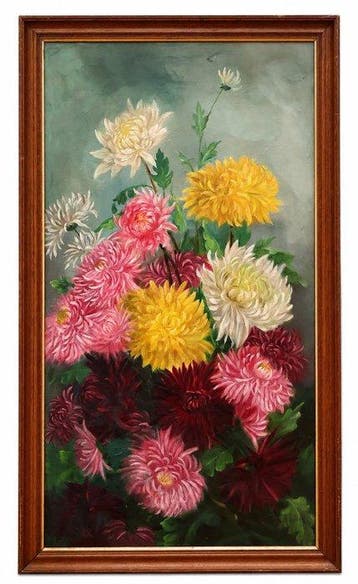 Aurelio Tolosa Alsina (1861-1938) - Bouquet de crisantemos