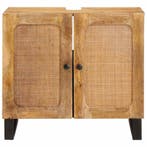 vidaXL Wastafel kabinet voor de badkamer Bruin 62 x 33 x 58, Verzenden