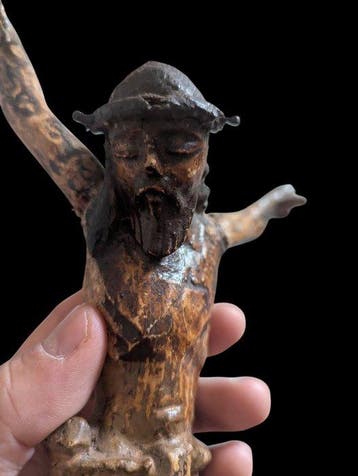 Escuela alemana - sculptuur, Antiguo Cristo alemán. Ca. 1600