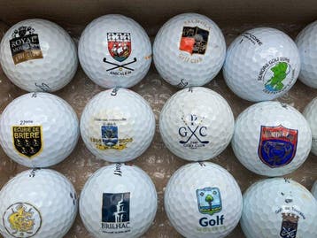 Themacollectie - Golfballen met logos, Antiek en Kunst