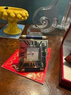 Horloge de bureau - Cartier - Acier - 1980-1990 - Pendulette, Antiquités & Art