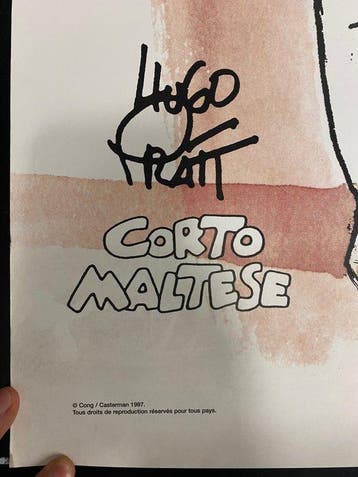Hugo Pratt Offset Print - Corto Maltese - Affiche Géante -, Boeken, Stripverhalen, Nieuw