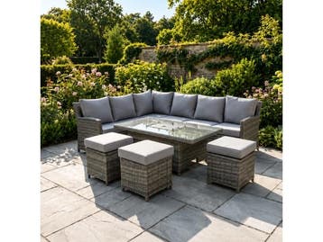 Veiling - Loungeset incl. kussens 6-delig, Nieuw