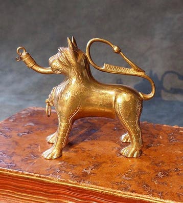 Aquamanile - Brons - In romanesque style, Antiek en Kunst