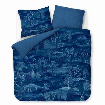 Pip Studio Sundara Wood Dekbedovertrek - Donkerblauw - Lits-, Huis en Inrichting, Nieuw