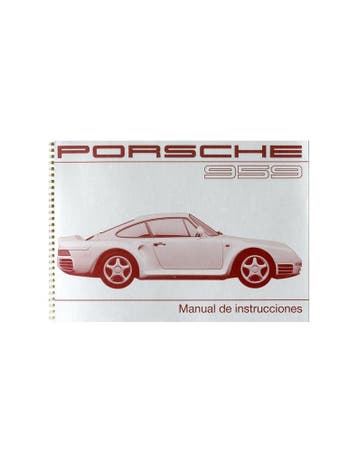 1987 PORSCHE 959 INSTRUCTIEBOEKJE SPAANS, Ophalen of Verzenden