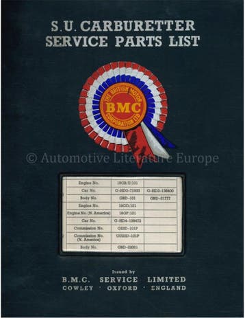 1963 - 1968 MG MGB ONDERDELENHANDBOEK ENGELS, Auto diversen, Handleidingen en Instructieboekjes