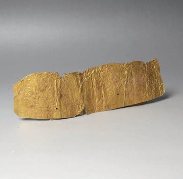 Oud-Romeins Goud Blad / folie mondstuk of diadeem met het