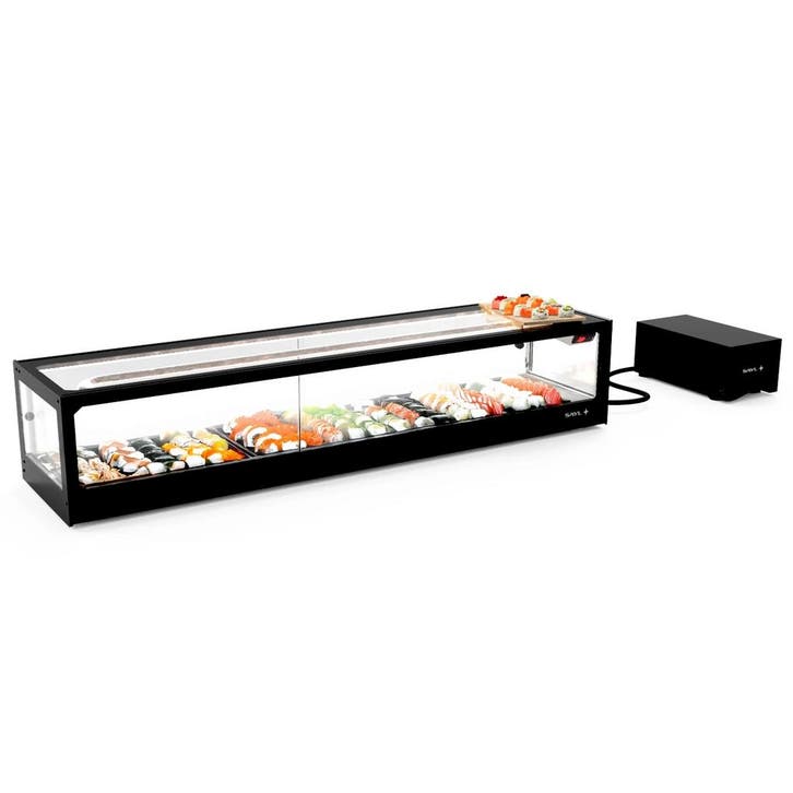Sushivitrine | LOGIC | Zwart | 0°C/+4°C | Statisch | Losse, Zakelijke goederen, Horeca | Keukenapparatuur, Nieuw in verpakking
