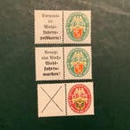 Duitse Rijk 1929 - Nothilfe : drie opeenvolgende horizontale, Gestempeld