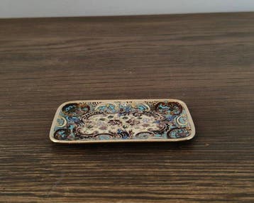 Emaille plaat - Messing, Antiek en Kunst