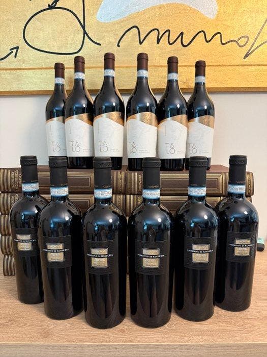 6 x 2020 Sessantanni Primitivo Old Vines - 6 x 2023 Talo, Collections, Vins