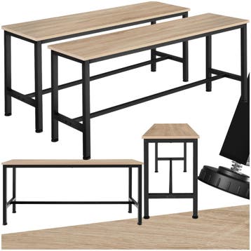2 Zitbanken Fairfield - Industrieel licht hout, eiken Sonoma, Dieren en Toebehoren, Verzenden, Nieuw