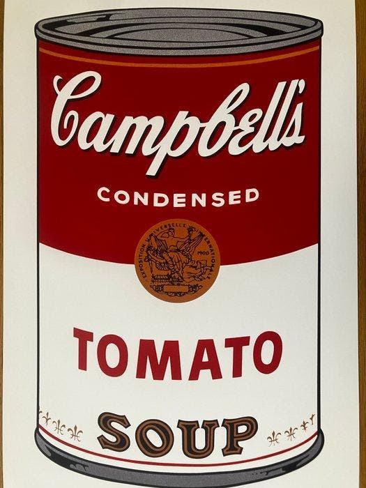 Andy Warhol (after) - Campbells Soup I - Tamaño XL, Antiek en Kunst, Kunst | Tekeningen en Fotografie