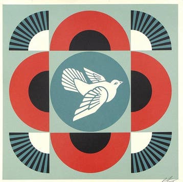 Shepard Fairey (OBEY) - Obey Giant - Geometric Dove * Red -