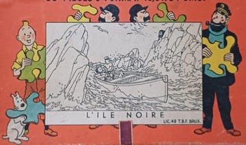 Tintin - Puzzle Dubreucq - Lîle noire - 1 puzzel - 1942, Nieuw