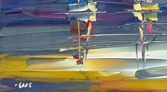 Janusz Kik (1956) - Une Journée Grise et Maritime, Antiek en Kunst, Kunst | Schilderijen | Klassiek