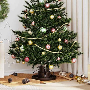 vidaXL Kerstboomstandaard Antiek koper 40 x 40 x 20.5 cm, Diversen, Verzenden, Nieuw