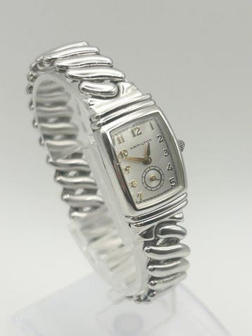 Hamilton - Hamilton Vintage Quartz Rectangular Silver Dial -, Nieuw