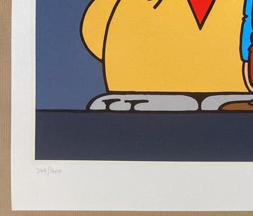 Geluck - 1 Silkscreen - Le Chat - Mon pauvre Lucky Luke !, Livres, BD
