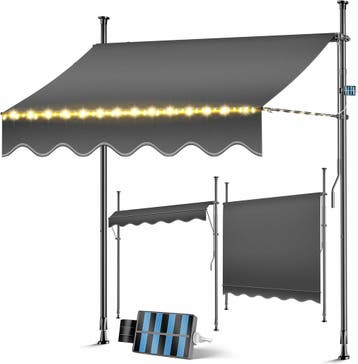 Klemluifel - Balkon luifel - Verticale luifel - 250 cm - LED, Verzenden, Nieuw