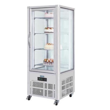 Gebaksvitrine | 400L | Grijs | +2°C/+10°C | 5 Schappen |, Verzenden