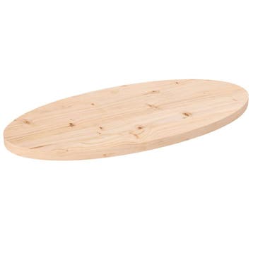 vidaXL Tafelblad 70x35x2,5 cm massief grenenhout ovaal, Huis en Inrichting, Verzenden, Nieuw
