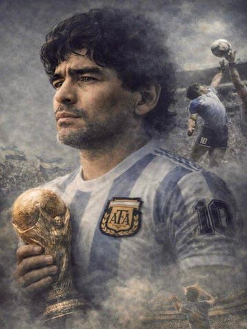 Argentina - Tela XXL | Mondiali FIFA 1986, Messico - Diego